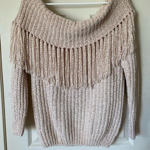 Off the shoulder sweater